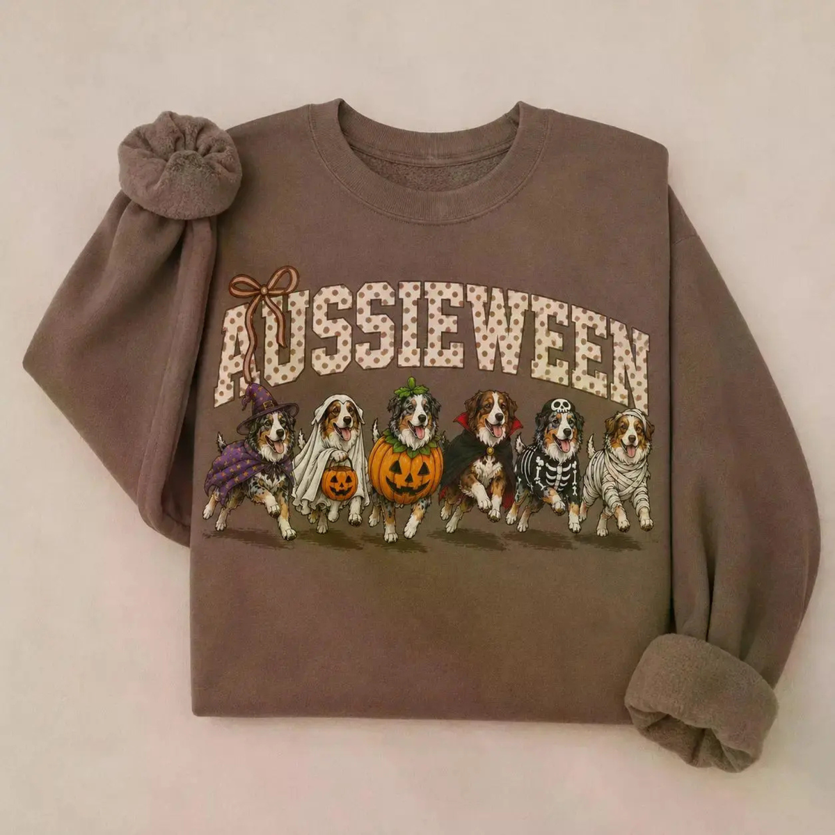 Halloween Dog Breeds Sweatshirt - Cozy Autumn Dog Mom Spooky Crewneck