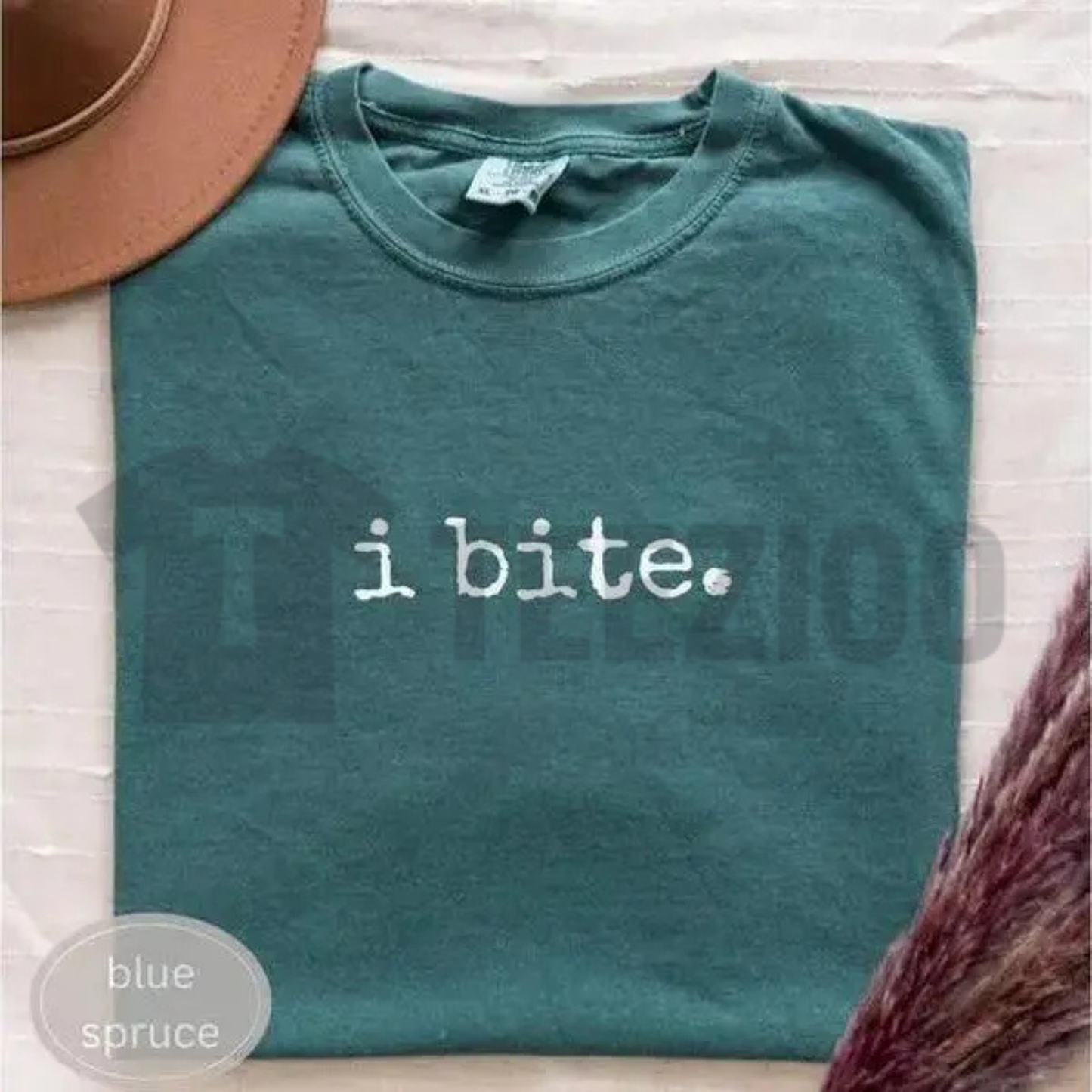 Comfort Colors® "I Bite" Tee – Funny Sarcastic Dark Humor Shirt