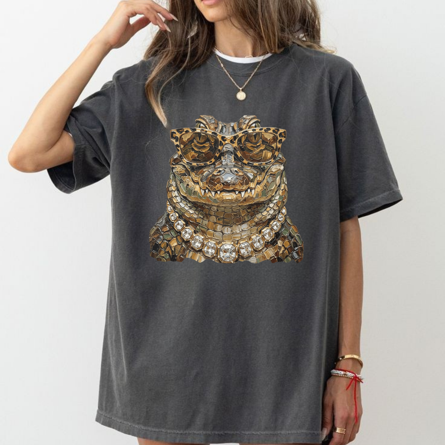 Comfort Colors® Glam Whitetail Hunting Shirt - Preppy Leopard Print Wildlife Tee