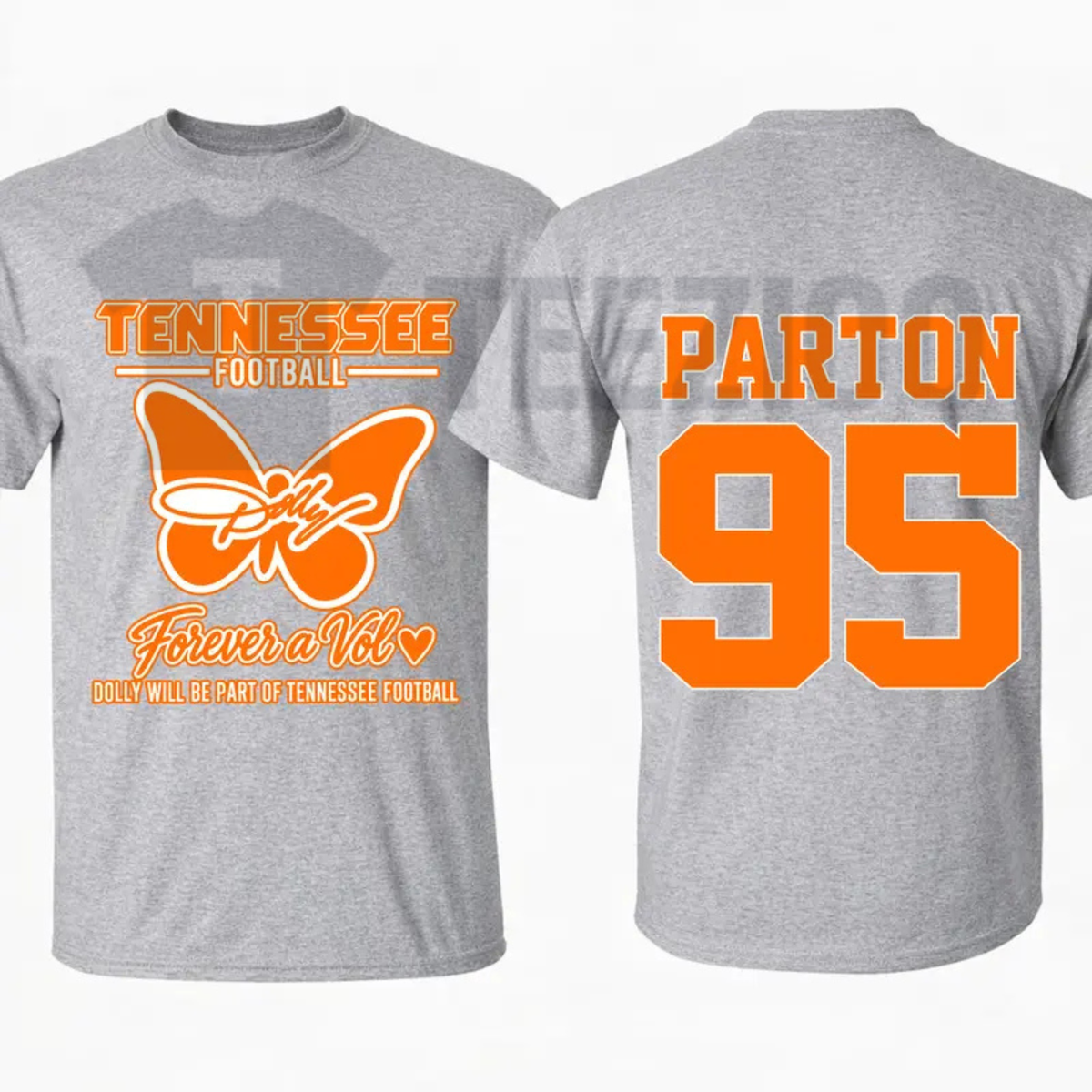 Dolly Parton Tennessee 95 Shirt - Country Music Football Orange and White Tee