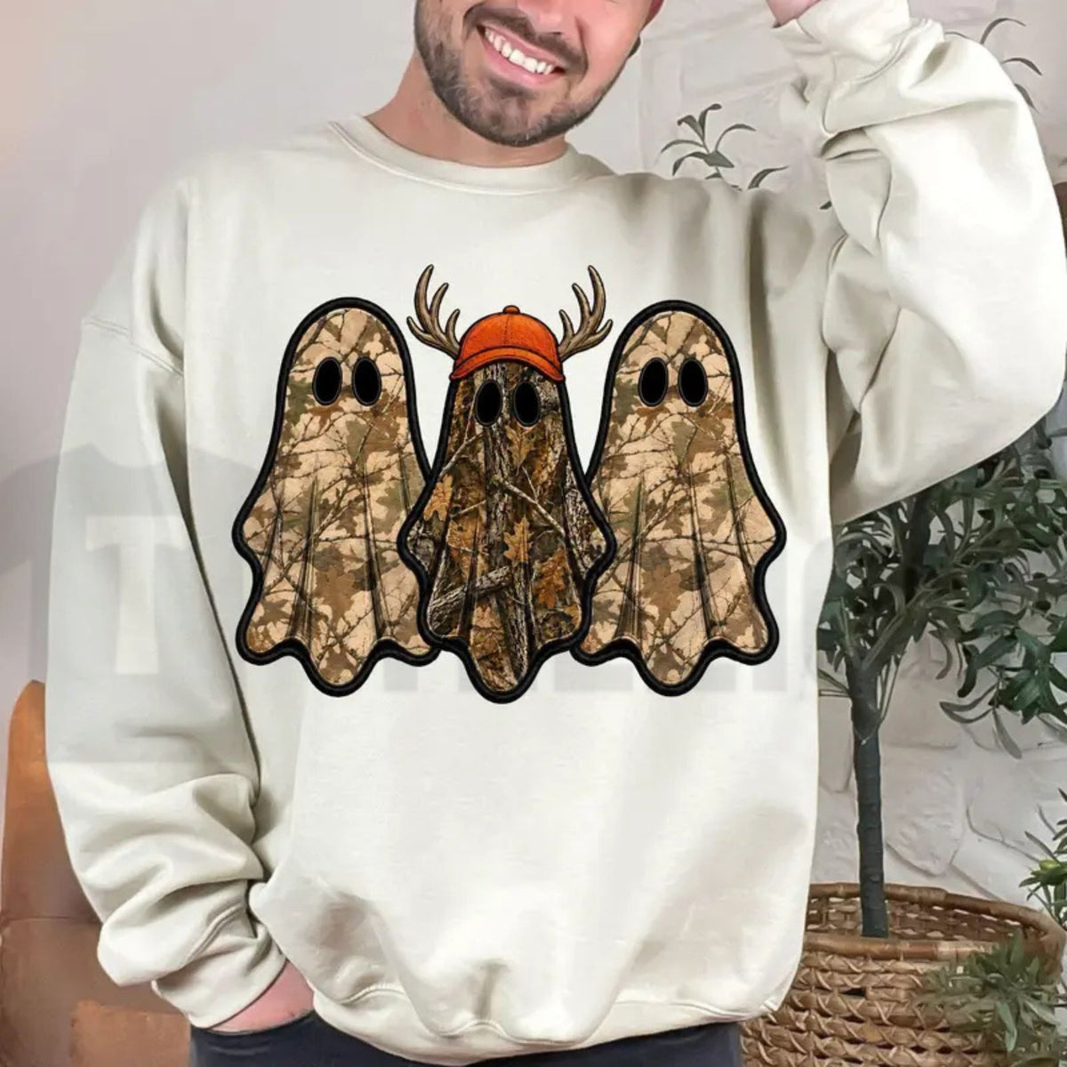 Vintage Ghost Hunter Sweatshirt – Retro Halloween Crewneck