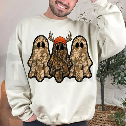 Vintage Ghost Hunter Sweatshirt – Retro Halloween Crewneck