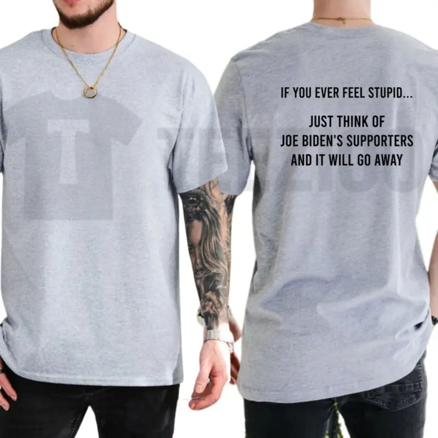 If You Ever Feel Stupid Bidens Supporters Tee – Funny Conservative Shirt