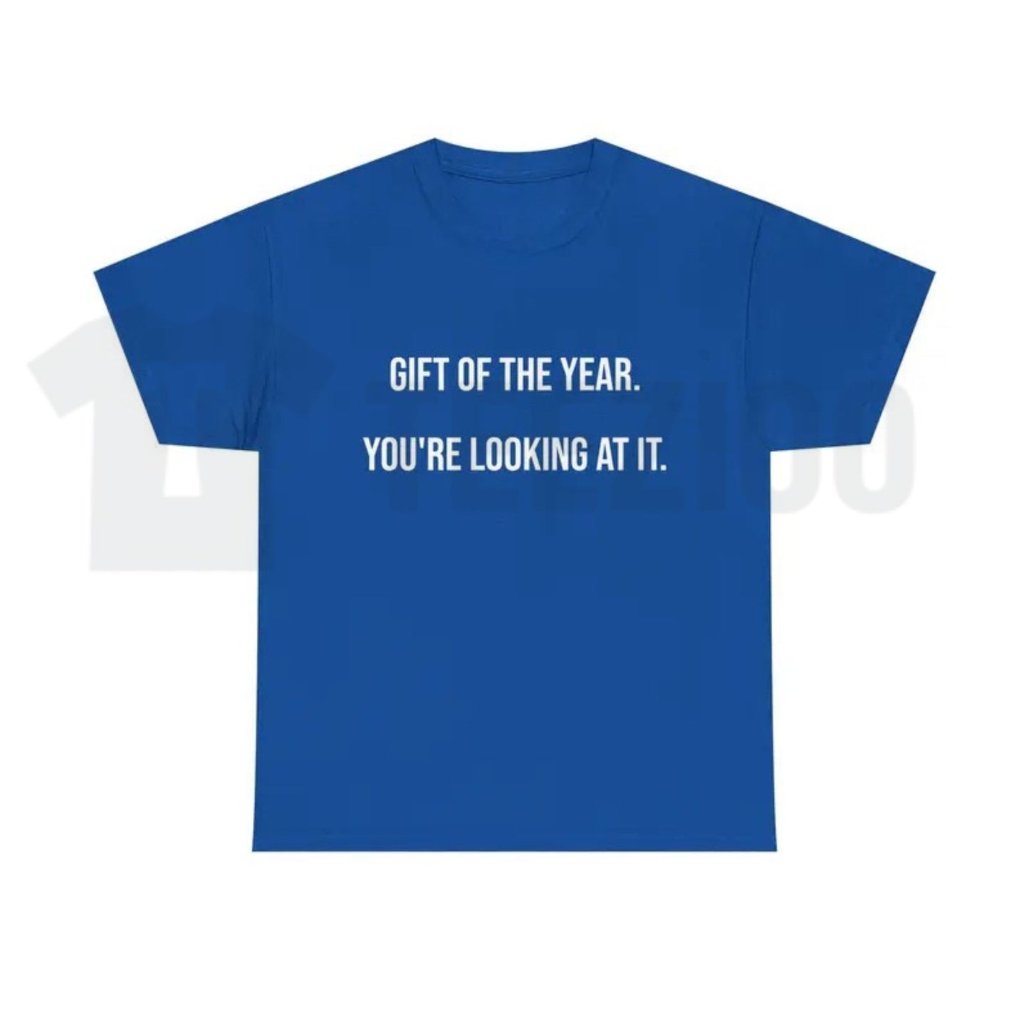 Gift Of The Year Graphic T-Shirt – Funny Father's Day Family Tee, Humorous Everyday Urban Streetwear Shirt for Men