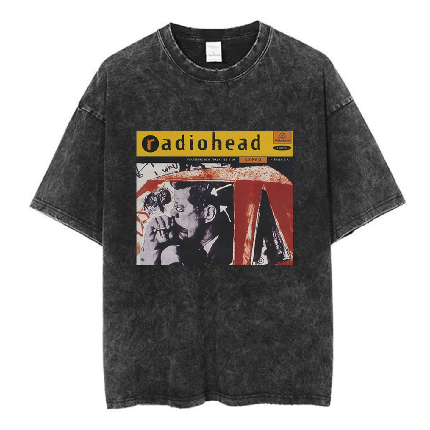 Radiohead Washed Cotton Band T-Shirt | Retro Rock Tee