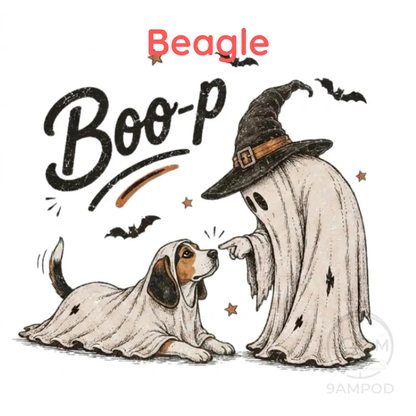 Comfort Colors® Boo-p Ghost Dog Shirt - Funny Halloween Dog Mom Graphic Tee