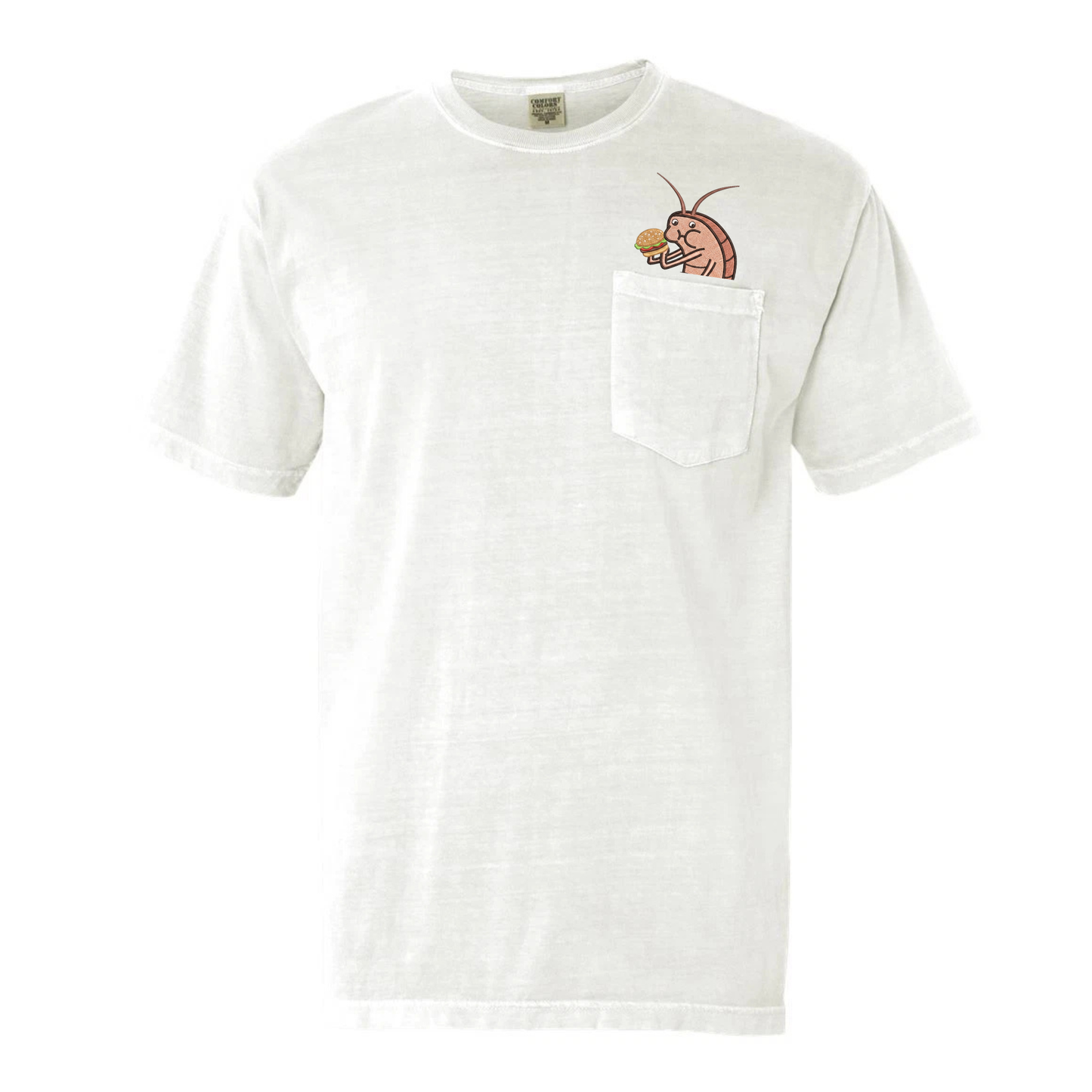 Comfort Colors® Embroidered "Fish Memes" Pocket Shirt - Witty Fisherman Graphic Tee