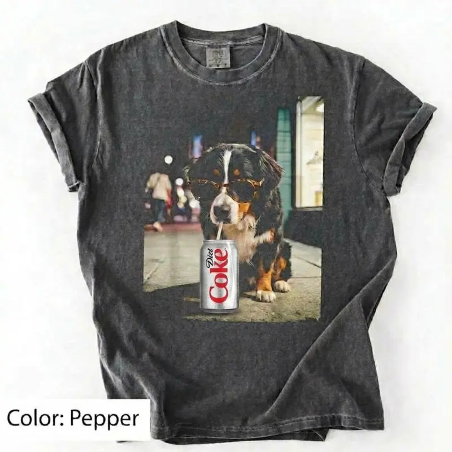 Dogs Drinking Diet Soda T-Shirt – Retro Golden Retriever Graphic Tee