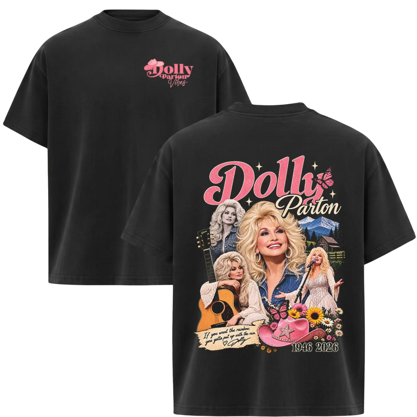 Vintage Dolly Parton Graphic Tee - 80s Country Music Queen Merch Shirt
