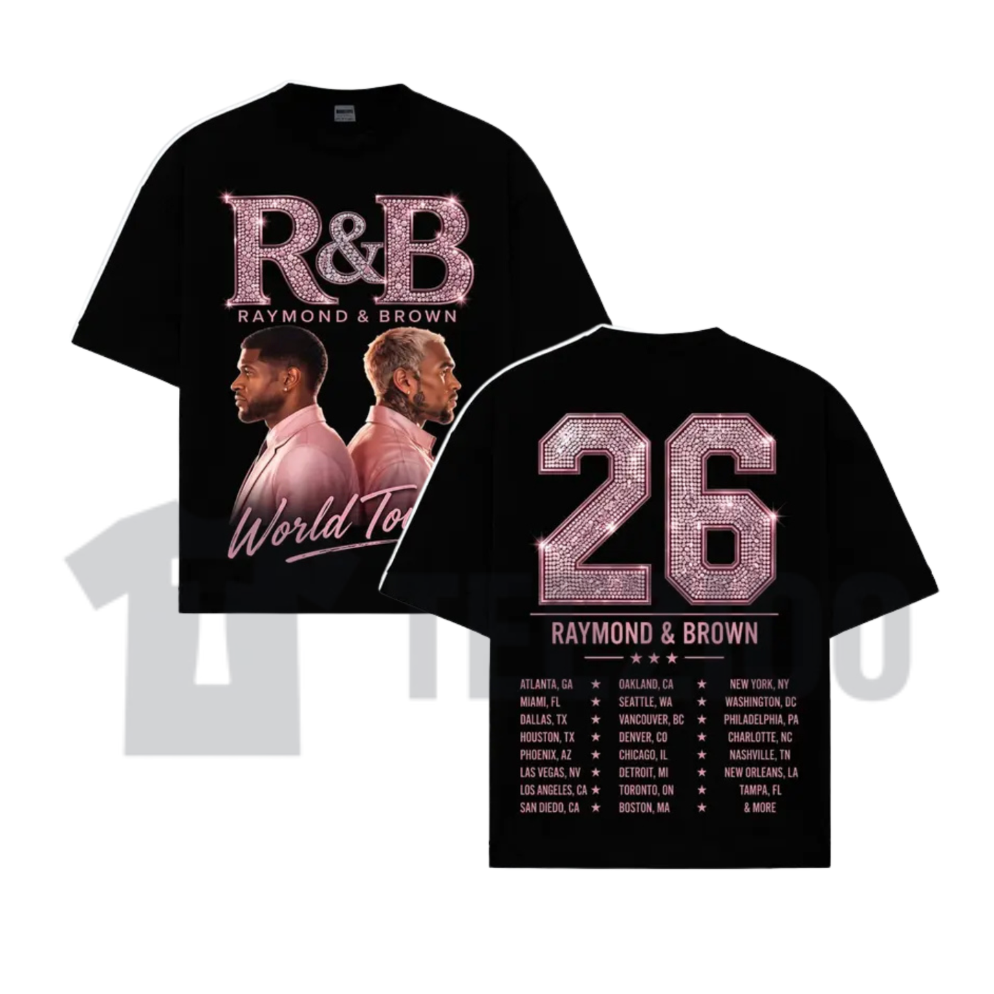 Raymond And Brown World Tour 2026 Premium Cotton T-Shirt - Vintage Concert Style Graphic Tee