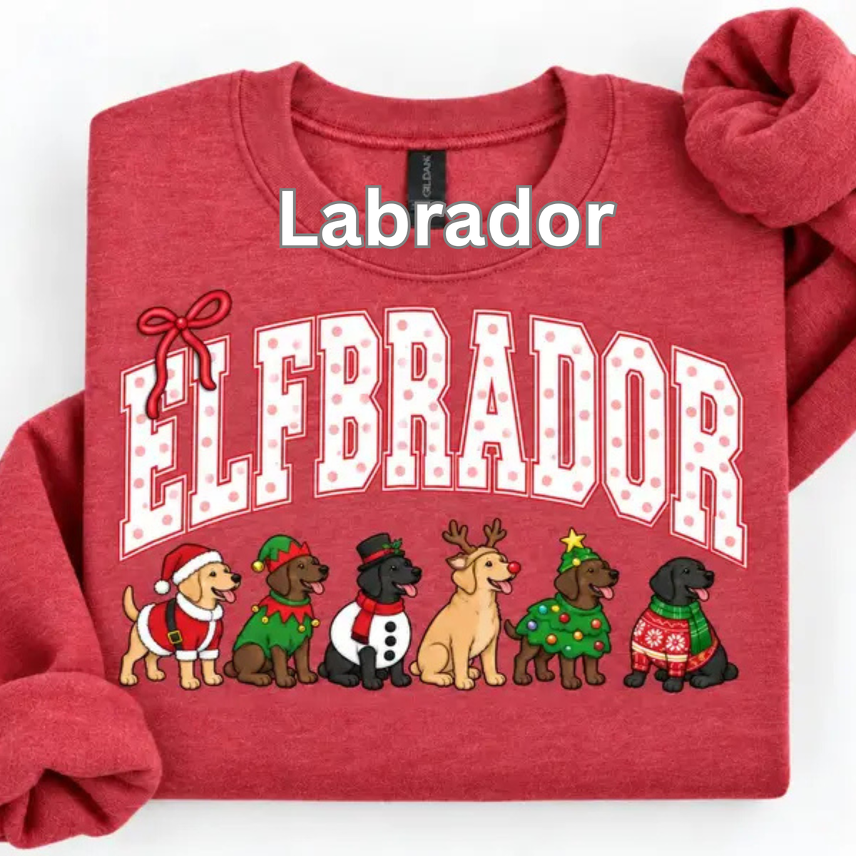 Merry Dogmas Holly Christmas Dog Sweatshirt - Vintage Santa Dog Lover Crewneck