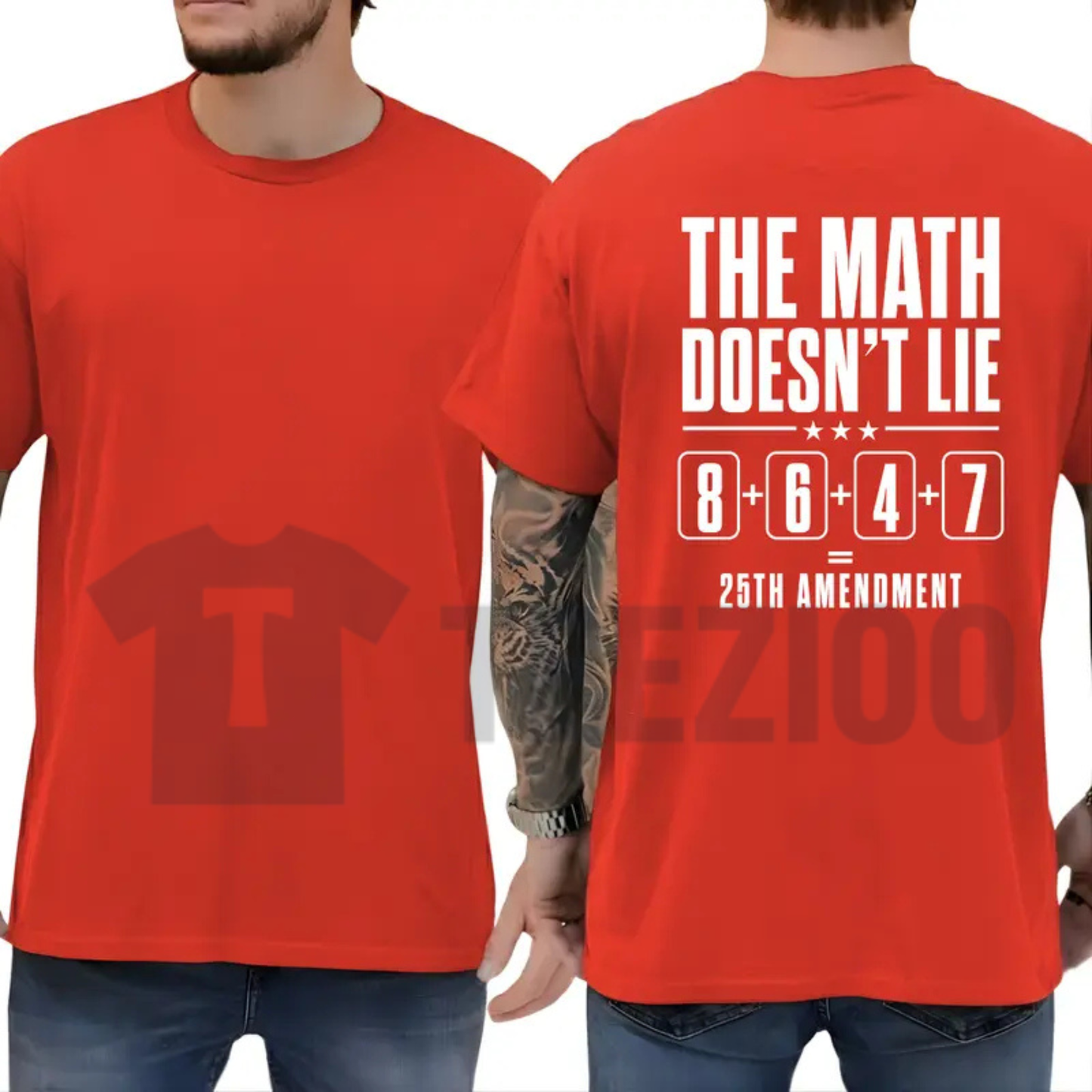 Funny 25th Amendment Constitution Shirt – Bold Typography Satire Graphic Tee