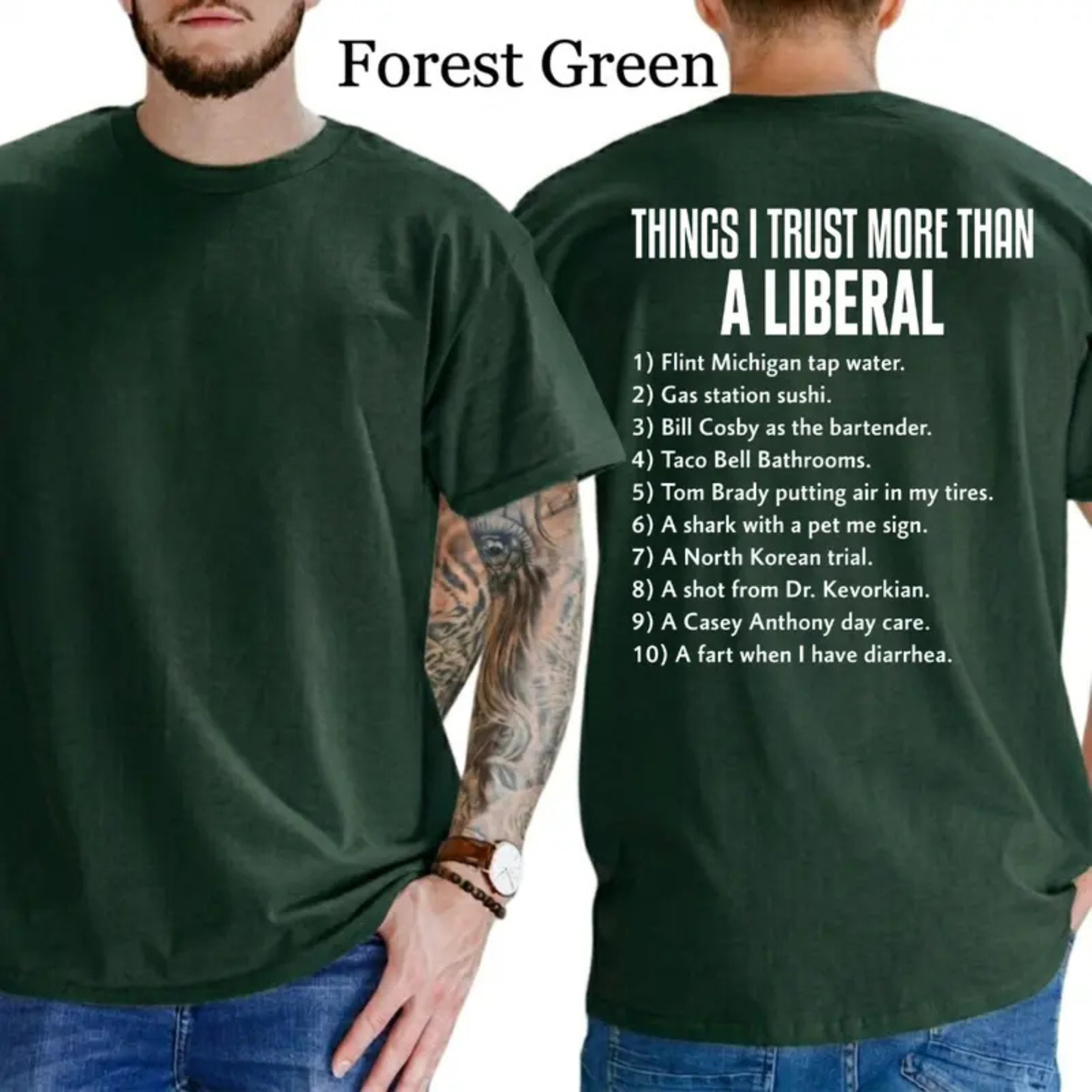"Things I Trust More" Retro Tee – Funny Free Thinker Patriot Shirt