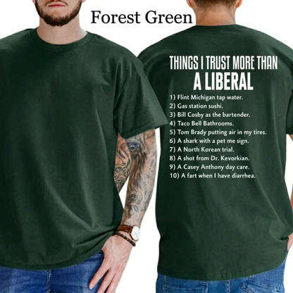 "Things I Trust More" Retro Tee – Funny Free Thinker Patriot Shirt