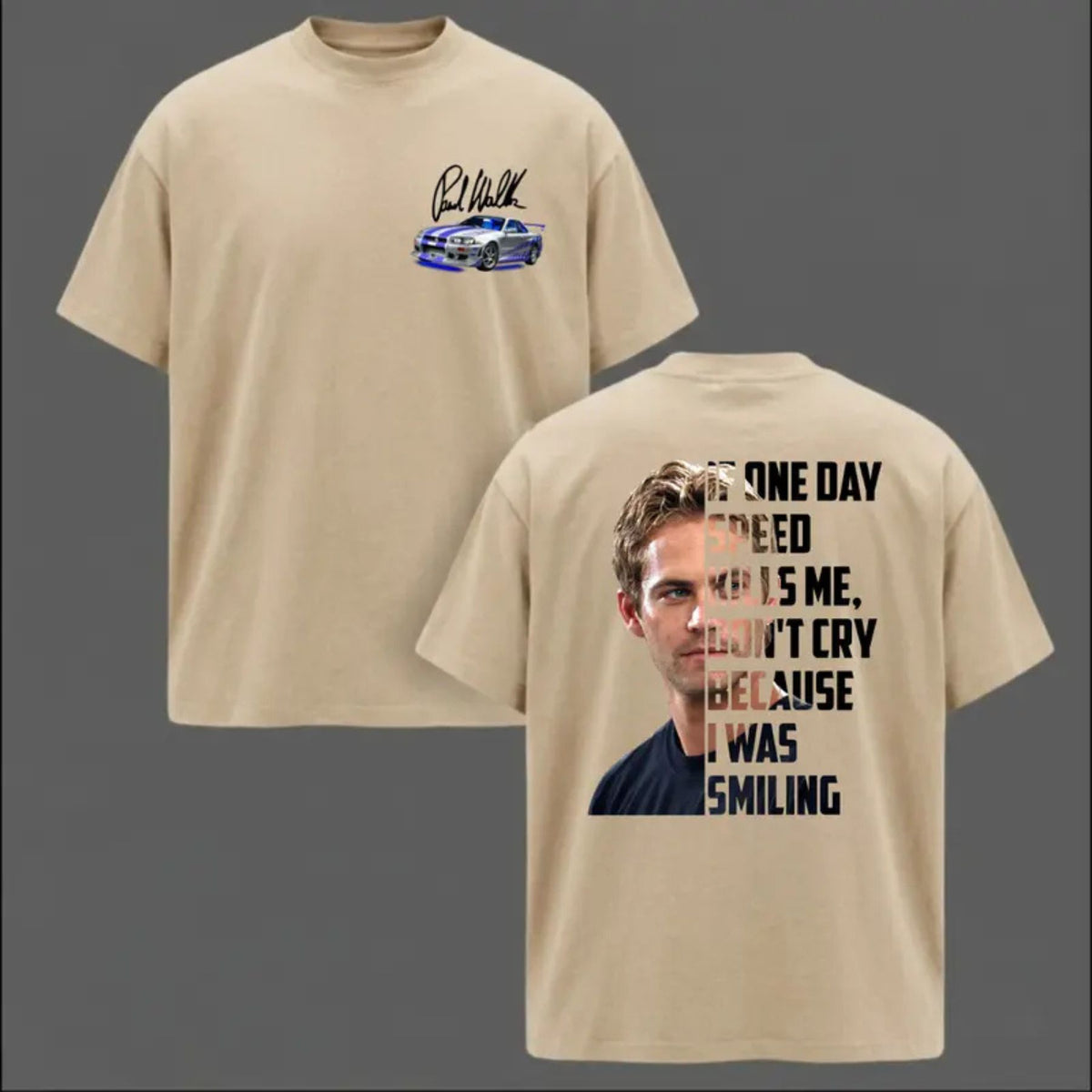 Legendary Tribute Top – Paul Walker Memorial If One Day Speed Kills Me Graphic Apparel