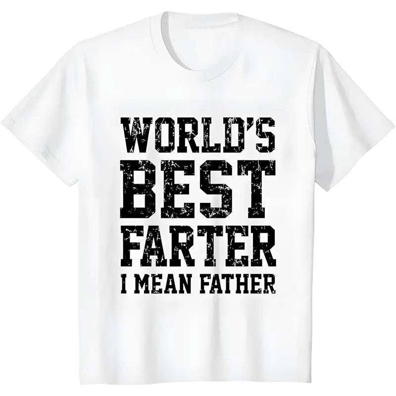 "World's Best Farter I Mean Father" Shirt - Funny Gift T-Shirt for Men
