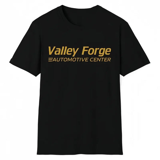 Valley Forge Automotive Center Shirt - Vintage Garage Mechanic Graphic Cotton Tee