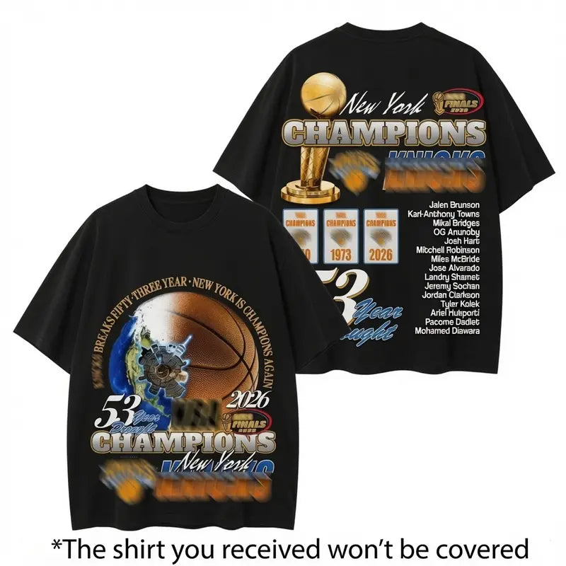 New York Basketball Champions 2026 Championship T-Shirt