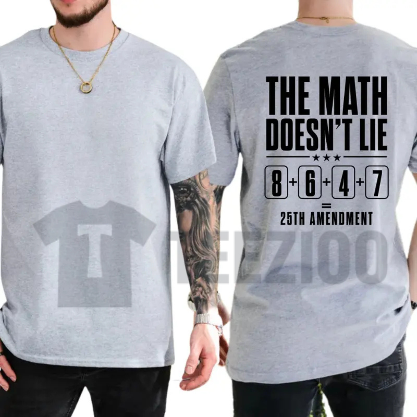 Funny 25th Amendment Constitution Shirt – Bold Typography Satire Graphic Tee