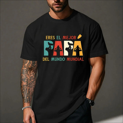 "Eres El Mejor Papá" Spanish Graphic Tee – Vintage Latino Father's Day Gift Shirt