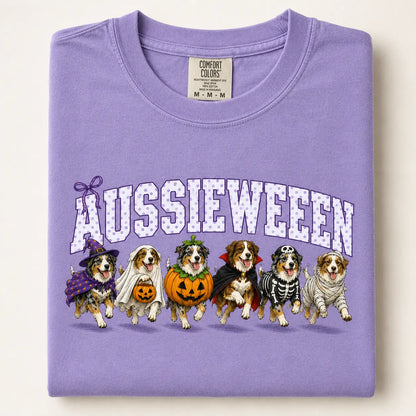 Comfort Colors Halloween Dog Breeds Shirt – Spooky Witch Hat Pumpkin Tee