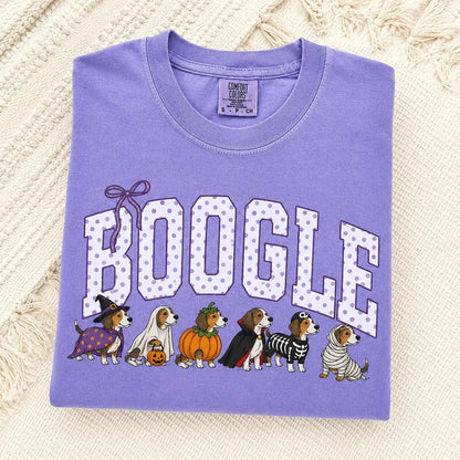 Comfort Colors Halloween Dog Breeds Shirt – Spooky Witch Hat Pumpkin Tee