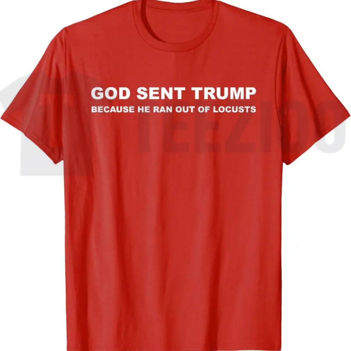 Biblical Plague Satire Graphic Top – Funny Political Humor Locusts Apparel -Teezioo