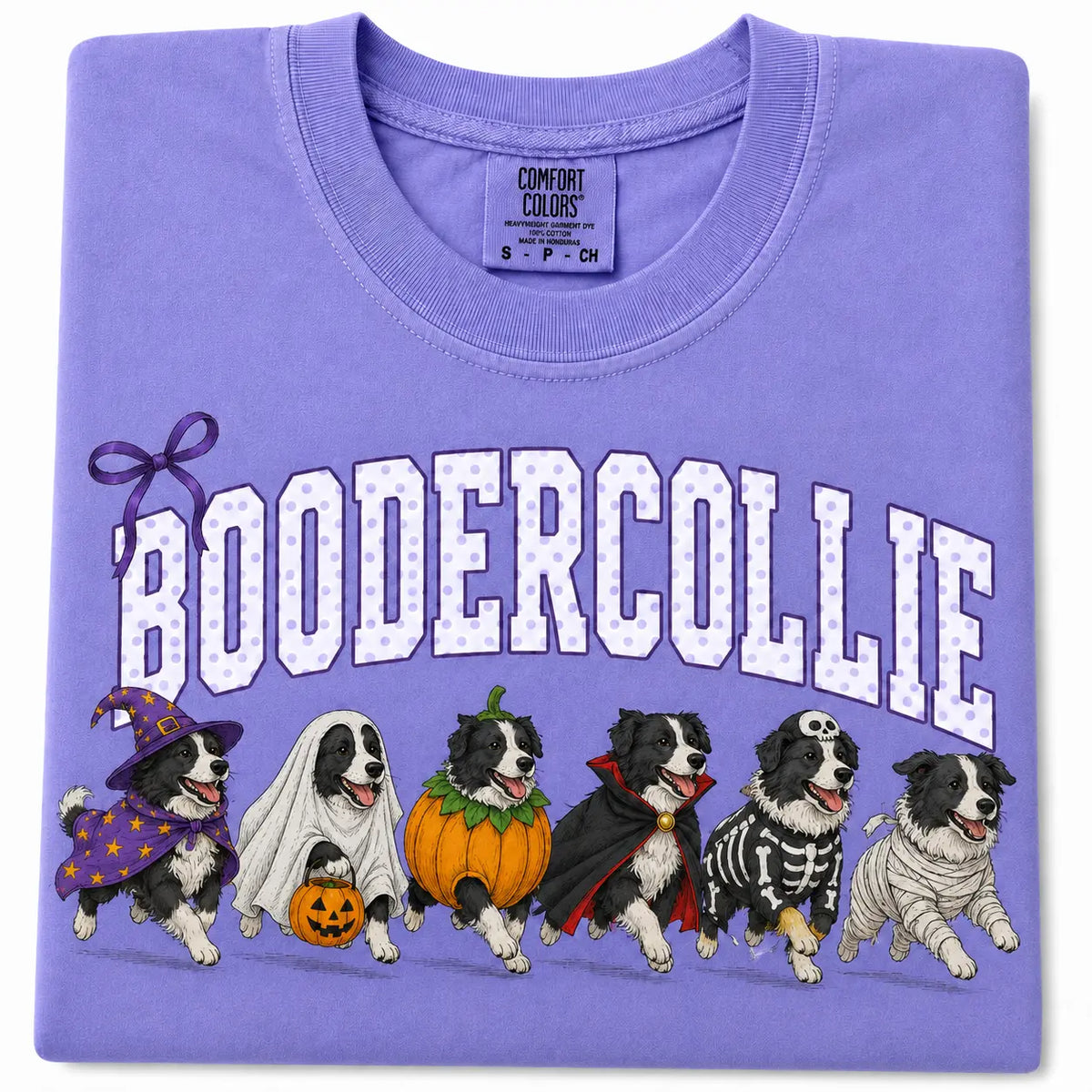 Comfort Colors Halloween Dog Breeds Shirt – Spooky Witch Hat Pumpkin Tee