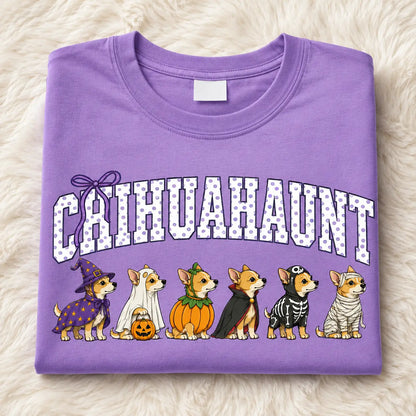 Comfort Colors Halloween Dog Breeds Shirt – Spooky Witch Hat Pumpkin Tee
