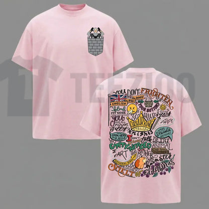 Classic Cult Comedy Top – Monty Python French Castle Double-Sided Movie Quote Graphic Apparel - Teezioo