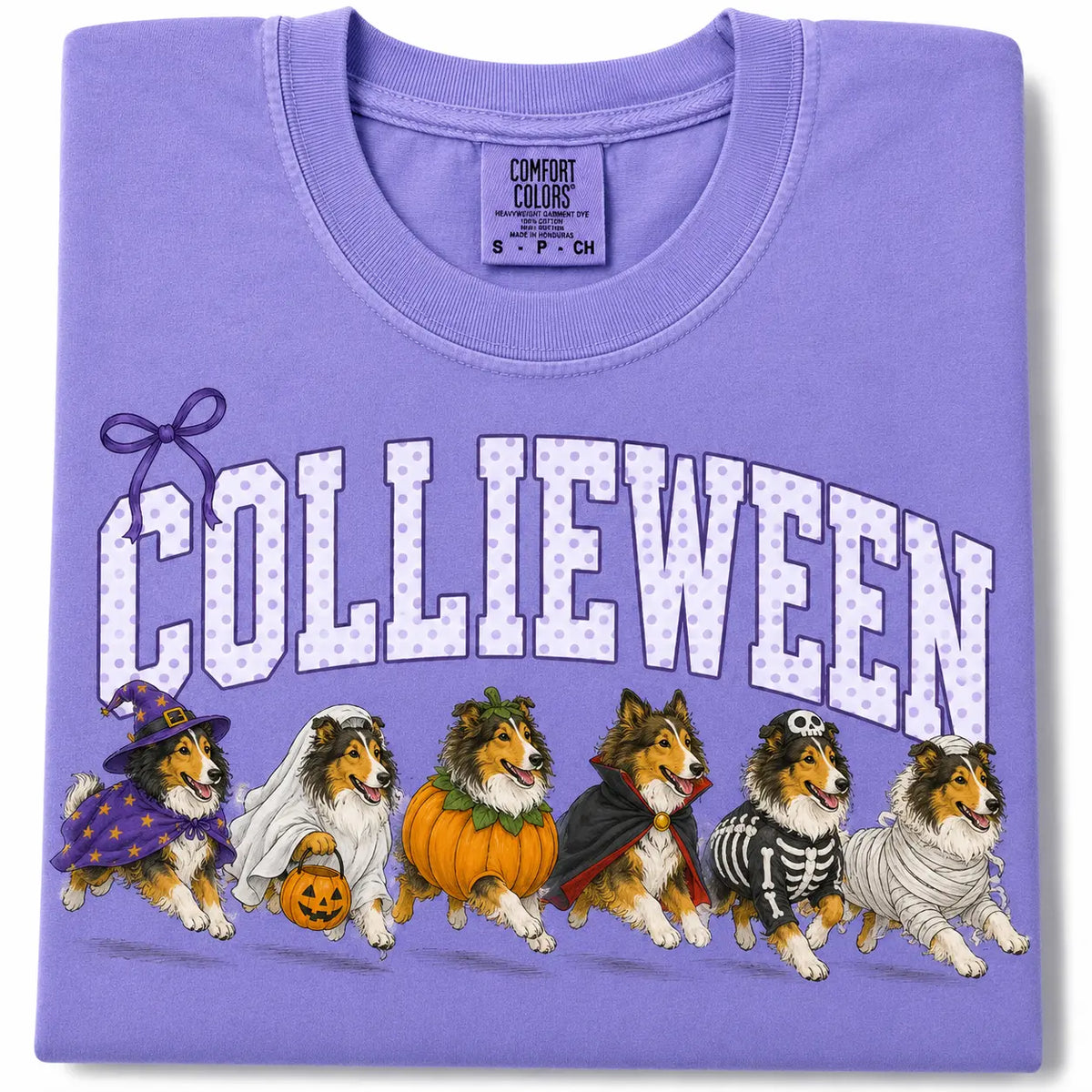 Comfort Colors Halloween Dog Breeds Shirt – Spooky Witch Hat Pumpkin Tee