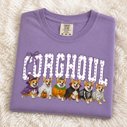 Comfort Colors Halloween Dog Breeds Shirt – Spooky Witch Hat Pumpkin Tee