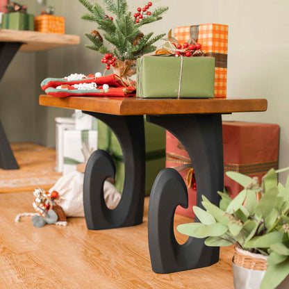 Bench Legs 124 Luma 16.5" H Modern Metal Furniture Design Ideas