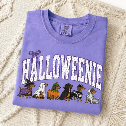 Comfort Colors Halloween Dog Breeds Shirt – Spooky Witch Hat Pumpkin Tee