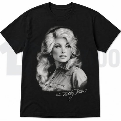 Dolly Parton Portrait Comfort Colors Shirt – Vintage Country Music Graphic Tee - Teezioo
