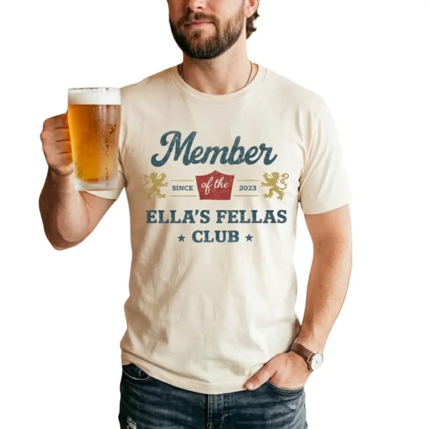 "Ellas Fellas Club" Western T-Shirt – Country Concert Graphic Tee, Premium 100% Cotton Rodeo Style Top, Made in USA -Teezioo
