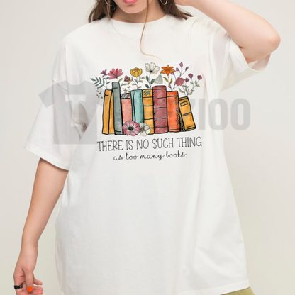 Floral Book Top – Bookworm Librarian Gift Graphic Apparel - teezioo