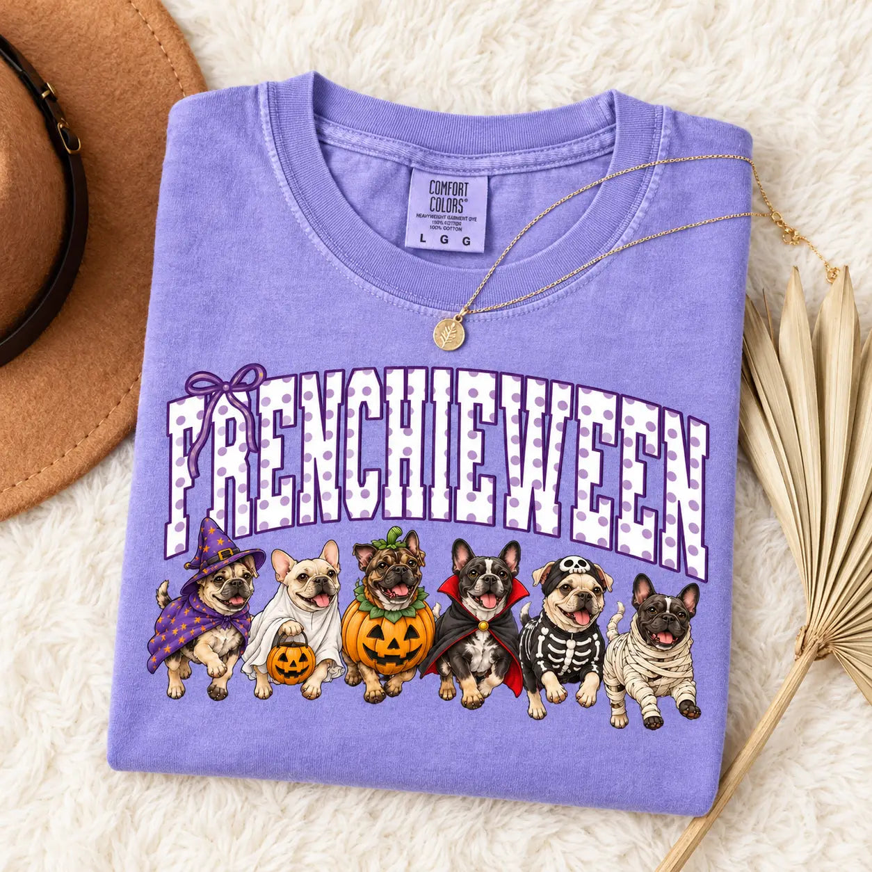 Comfort Colors Halloween Dog Breeds Shirt – Spooky Witch Hat Pumpkin Tee