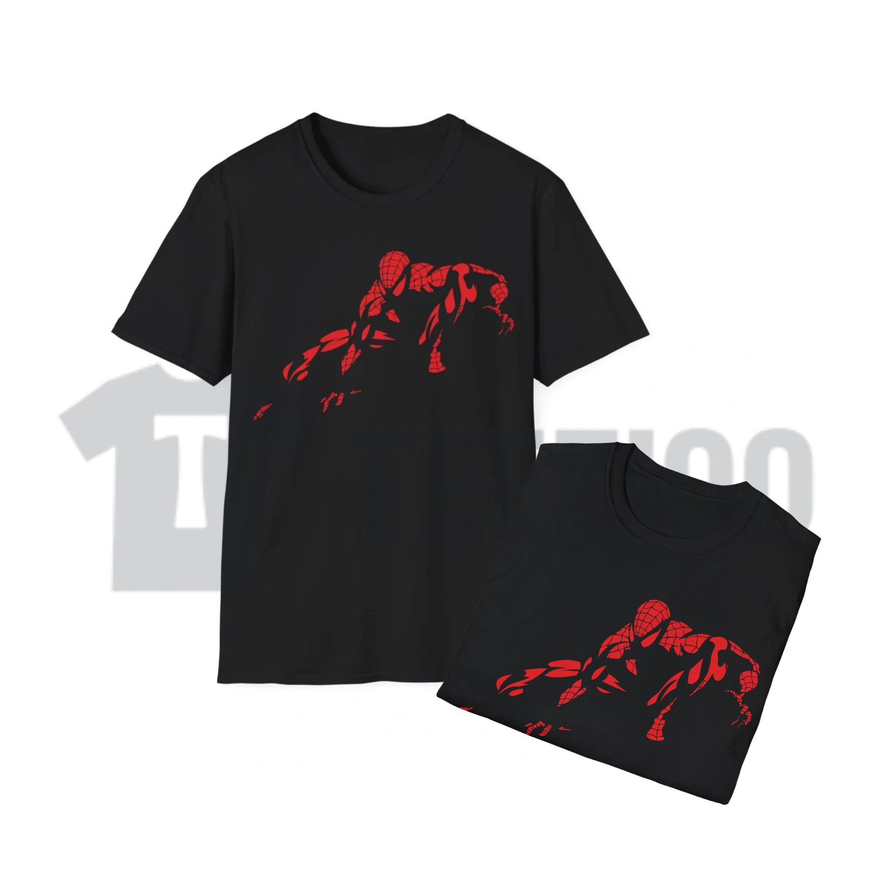 Front view of Vintage Marvel Spider-Man Graphic Tee styled in a retro comic streetwear outfit - teezioo