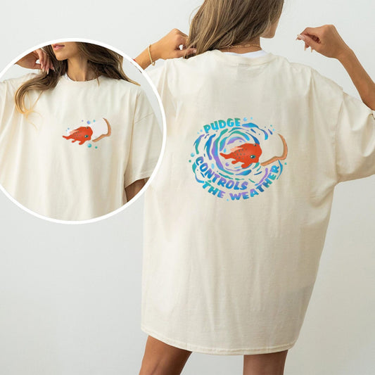 Funny Weather Fish T-Shirt – Cute Meme Graphic Tee, Quirky Humor Shirt, Unisex Cotton Top - Teezioo