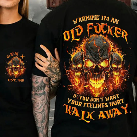 Gen X Warning Skull T-Shirt – Chaosmoda Custom Year - teezioo