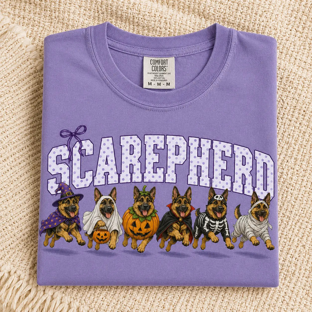 Comfort Colors Halloween Dog Breeds Shirt – Spooky Witch Hat Pumpkin Tee