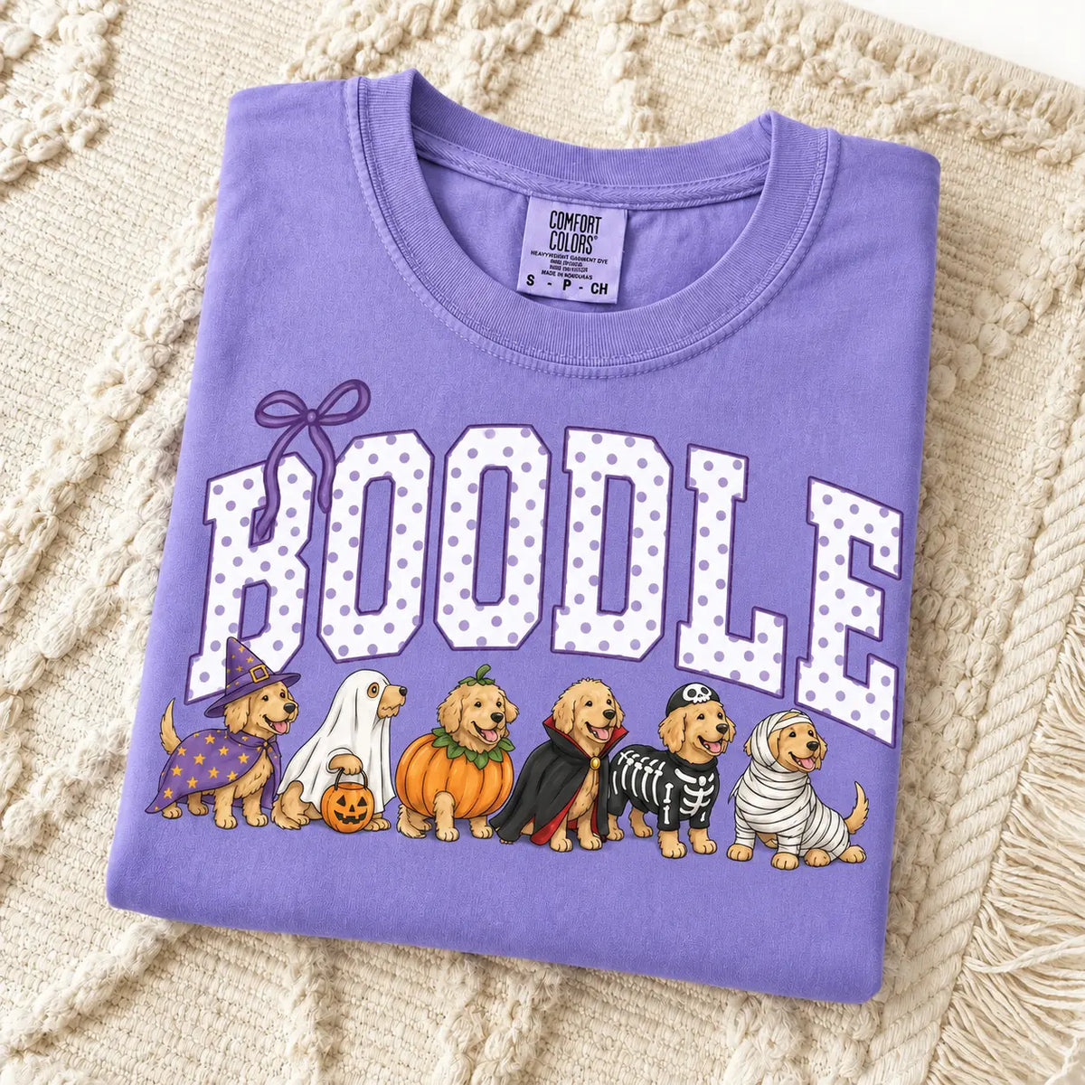Comfort Colors Halloween Dog Breeds Shirt – Spooky Witch Hat Pumpkin Tee
