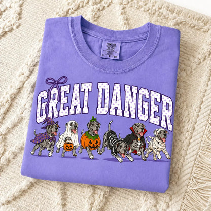 Comfort Colors Halloween Dog Breeds Shirt – Spooky Witch Hat Pumpkin Tee