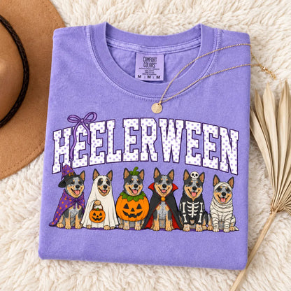 Comfort Colors Halloween Dog Breeds Shirt – Spooky Witch Hat Pumpkin Tee