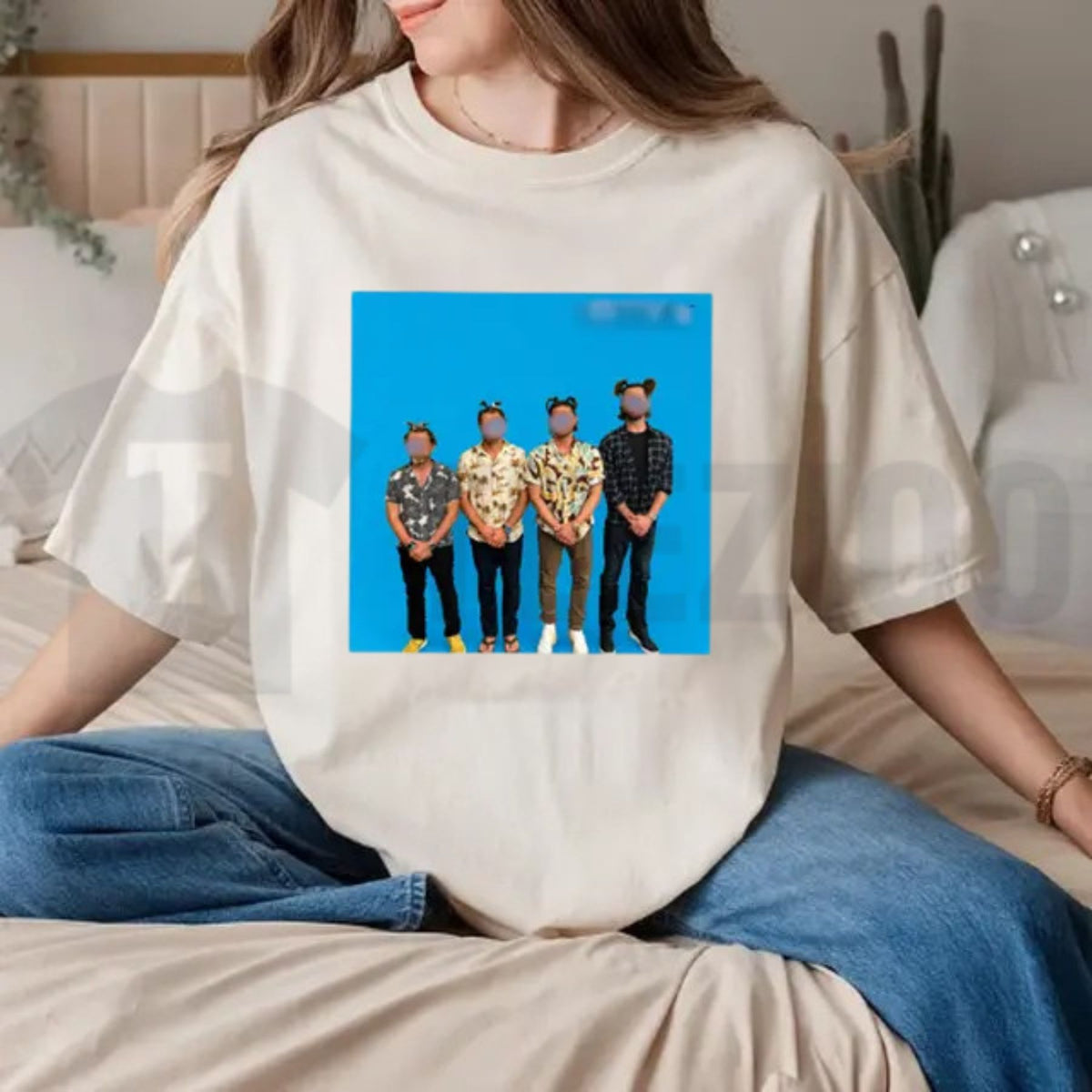 Hilarious Indie Rock Parody Top – Blue Album Parody Hunter Squad Graphic Apparel - Teezioo