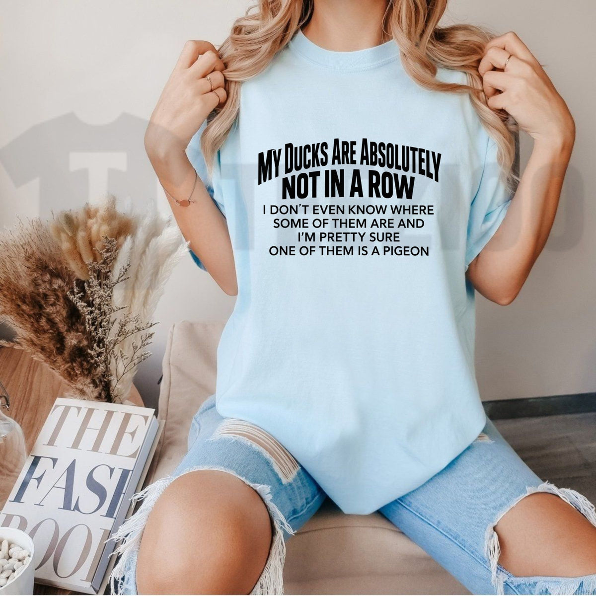 Humorous Adulting Chaos Graphic Top – Ducks Not In A Row Sarcastic Apparel - Teezioo
