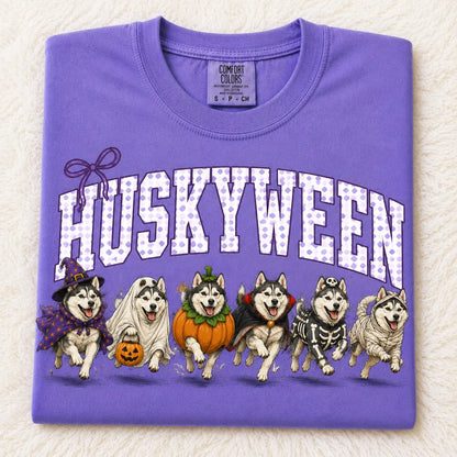 Comfort Colors Halloween Dog Breeds Shirt – Spooky Witch Hat Pumpkin Tee