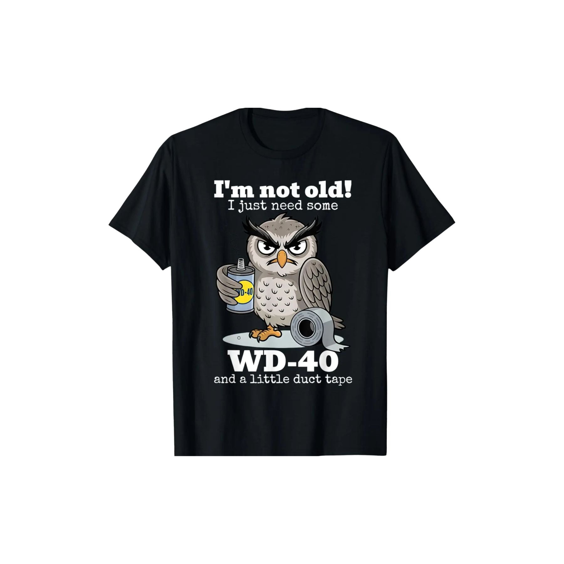 "I'm Not Old I Just Need Some Owl" Funny T-Shirt – Witty Bird Lover Tee, Cute Owl Graphic Shirt for Men & Women-Teezioo