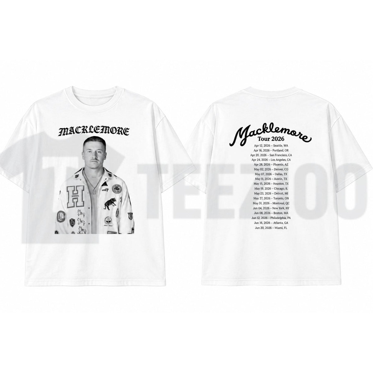 Macklemore World Tour 2026 Top – Rap Hip Hop Fan Graphic Apparel - Teezioo